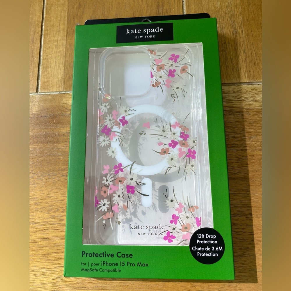 Kate Spade Floral iPhone 15 Case Pro Max New Sealed
